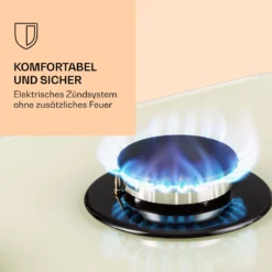 Victoria 5 Gaskochfeld 5-flammig Sabaf-Brenner Glaskeramik Retro-Look -Klarstein Verkaufs 10038377 de 0004 logo