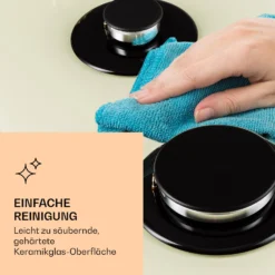 Victoria 5 Gaskochfeld 5-flammig Sabaf-Brenner Glaskeramik Retro-Look -Klarstein Verkaufs 10038377 de 0007 logo