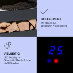 Studio Light & Fire 3 Smart Kamin 1000/2000W MDF WiFi-Steuerung 3 Studio Light & Fire 3 Smart Kamin 1000/2000W MDF WiFi-Steuerung -Klarstein Verkaufs 10038384 de 0004 logo