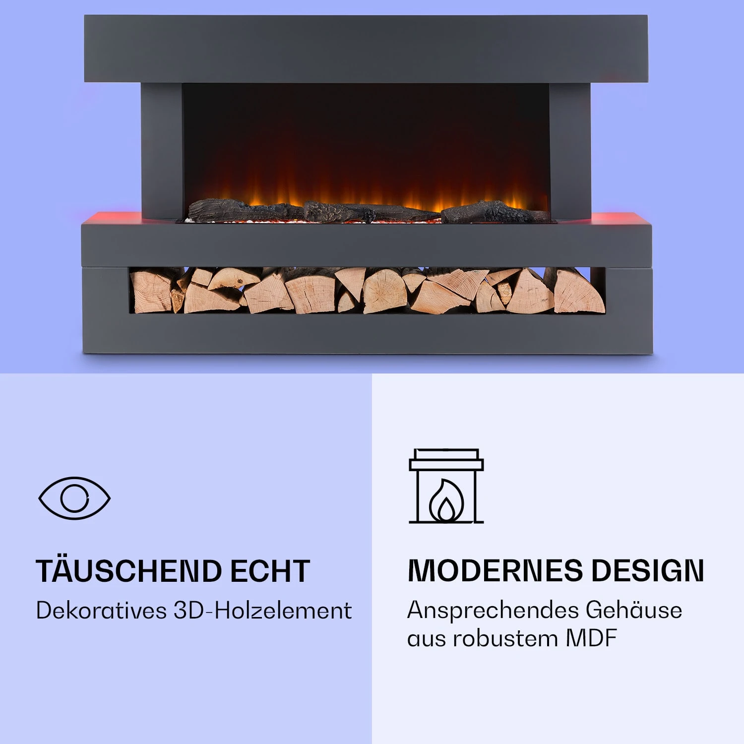 Studio Light & Fire 3 Smart Kamin 1000/2000W MDF WiFi-Steuerung Studio Light & Fire 3 Smart Kamin 1000/2000W MDF WiFi-Steuerung -Klarstein Verkaufs 10038384 de 0005 logo