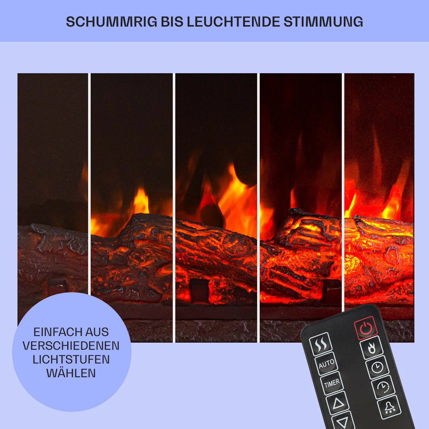 Studio Light & Fire 1 Smart Kamin 1000/2000W MDF WiFi-Steuerung Studio Light & Fire 1 Smart Kamin 1000/2000W MDF WiFi-Steuerung -Klarstein Verkaufs 10038385 de 0008 usp