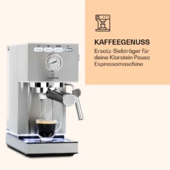 Pausa Espressomaker Siebträger Aluminiumlegierung Zubehör -Klarstein Verkaufs 10038395 de 0002 logo