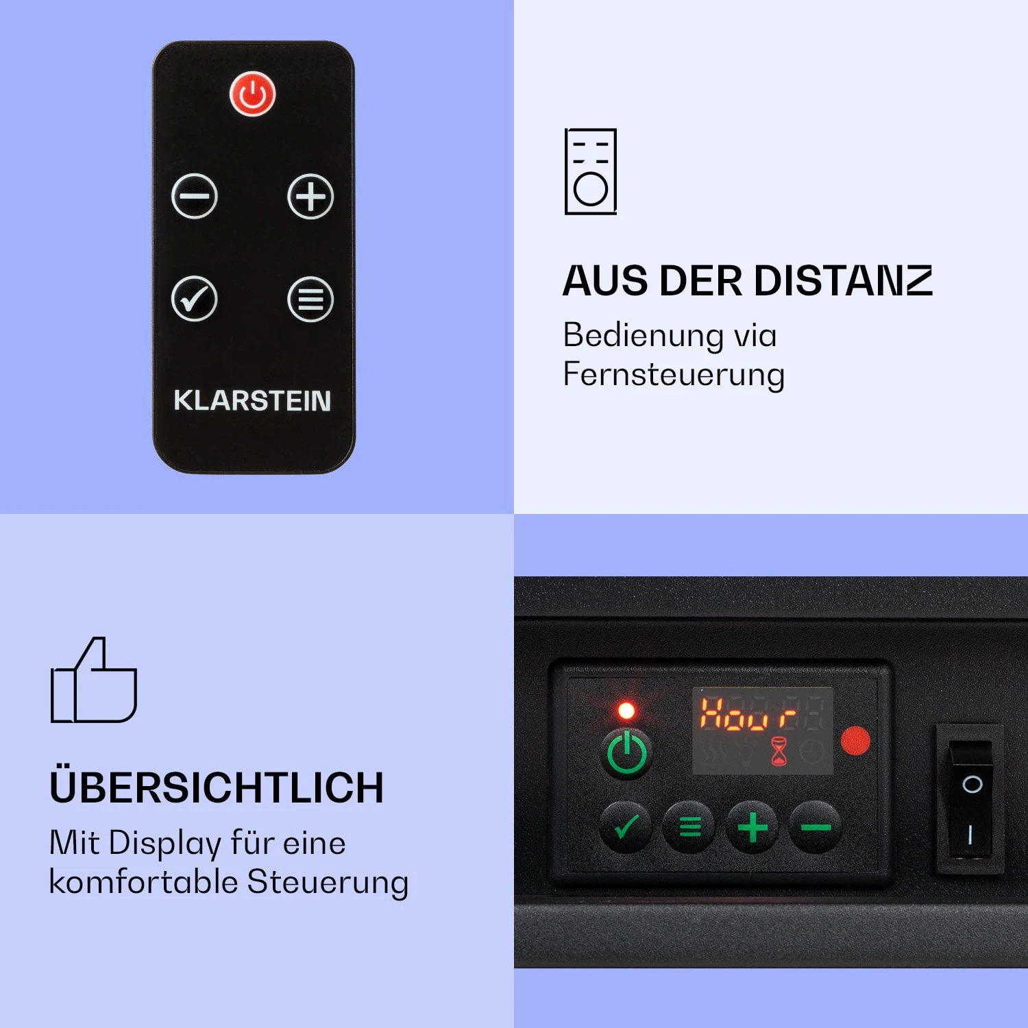 Studio 5 Arc Elektrokamin 1800 W LED-Flammen Heizlüfter Fernbedienung Studio 5 Arc Elektrokamin 1800 W LED-Flammen Heizlüfter Fernbedienung -Klarstein Verkaufs 10038400 de 0003 logo