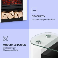 Studio 5 Arc Elektrokamin 1800 W LED-Flammen Heizlüfter Fernbedienung 4 Studio 5 Arc Elektrokamin 1800 W LED-Flammen Heizlüfter Fernbedienung -Klarstein Verkaufs 10038400 de 0005 logo