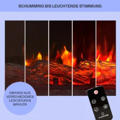Studio 5 Arc Elektrokamin 1800 W LED-Flammen Heizlüfter Fernbedienung 6 Studio 5 Arc Elektrokamin 1800 W LED-Flammen Heizlüfter Fernbedienung -Klarstein Verkaufs 10038400 de 0008 usp