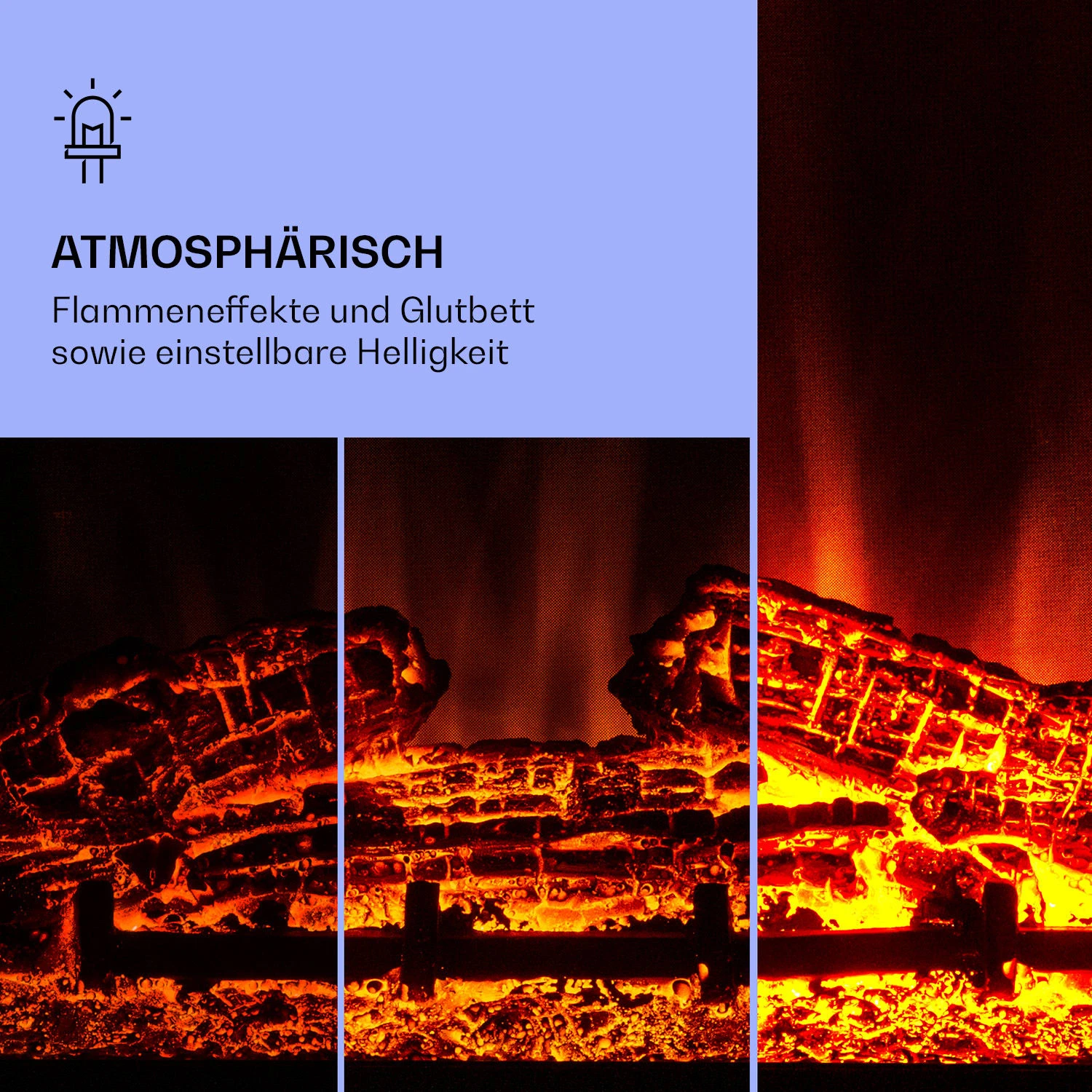 Studio 10 Arc Elektrokamin 1800 W LED-Flammen Heizlüfter Fernbedienung Studio 10 Arc Elektrokamin 1800 W LED-Flammen Heizlüfter Fernbedienung -Klarstein Verkaufs 10038402 de 0004 logo