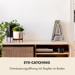 Thorn Blumentopf Mit Ständer 50er Jahre Stil 2 Größen -Klarstein Verkaufs 10038440 de 0003 usp