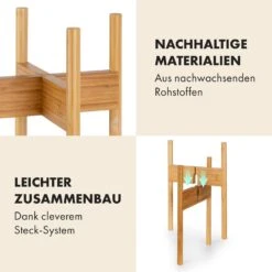 Zeist Pflanzenhalter 2 Höhen Kombinierbar Steck-Design Naturbelassen -Klarstein Verkaufs 10038450 de 0004 usp