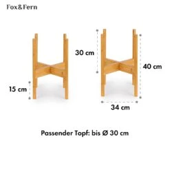 Zeist Pflanzenhalter 2 Höhen Kombinierbar Steck-Design Naturbelassen -Klarstein Verkaufs 10038450 de 0006 usp