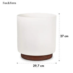 Enspijk Blumentöpfe Walnussholz Polystone Handgemacht 2 Größen -Klarstein Verkaufs 10038464 yy 0005 usp