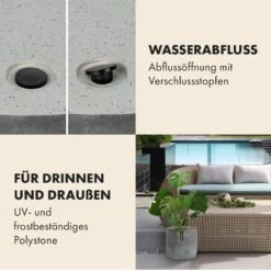 Venlo Blumentopf Polystone In- Und Outdoor 3 Größen -Klarstein Verkaufs 10038472 de 0004 usp