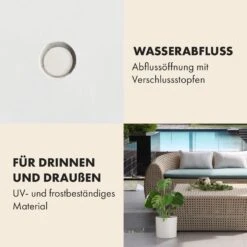 Gendt Pflanztopf Übertopf 2er-Set 2 Größen L/XL Faserstein In/Outdoor -Klarstein Verkaufs 10038474 de 0004 usp