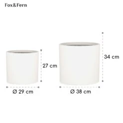 Gendt Pflanztopf Übertopf 2er-Set 2 Größen L/XL Faserstein In/Outdoor -Klarstein Verkaufs 10038474 yy 0005 usp