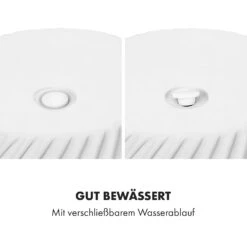 Heusden Blumentopf 2er-Set Polystone Pflanzenfreundlich Handgemacht 3D-Optik -Klarstein Verkaufs 10038484 de 0003 logo