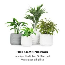 Heusden Blumentopf 2er-Set Polystone Pflanzenfreundlich Handgemacht 3D-Optik -Klarstein Verkaufs 10038484 de 0006 logo