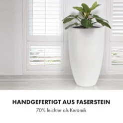 Almere Blumentopf Faserstein Pflanzenfreundlich Handgemacht Konisch -Klarstein Verkaufs 10038504 de 0004 logo