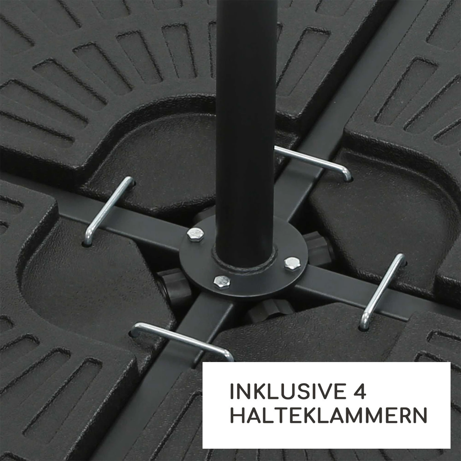 Limousin Sonnenschirmständer-Gewichte 72 kg Leergewichte 4er-Set Limousin Sonnenschirmständer-Gewichte 72 Kg Leergewichte 4er-Set -Klarstein Verkaufs 10038525 de 0004 logo