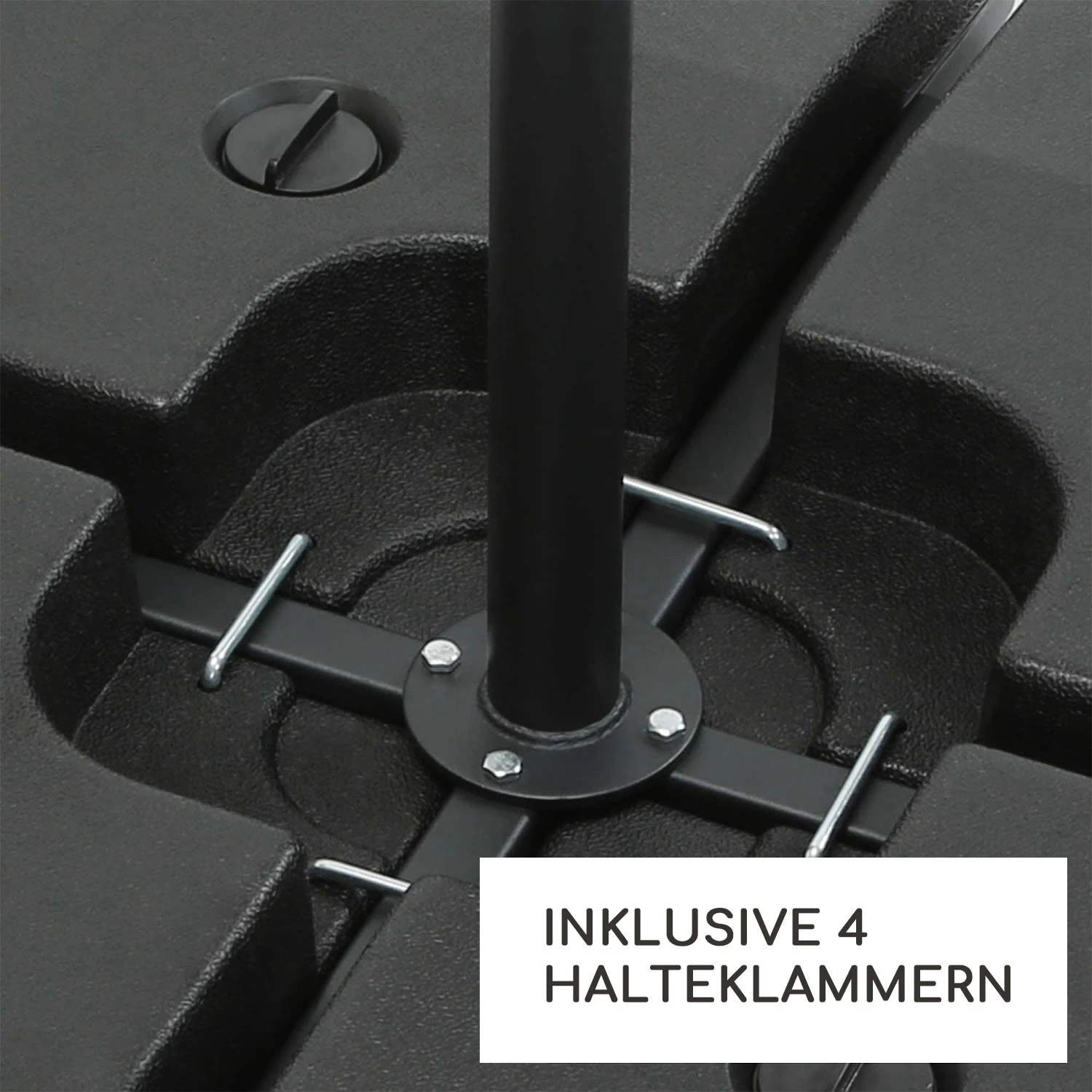 Limousin Sonnenschirmständer-Gewichte 140 kg Leergewichte 4er-Set Limousin Sonnenschirmständer-Gewichte 140 Kg Leergewichte 4er-Set -Klarstein Verkaufs 10038527 de 0004 logo