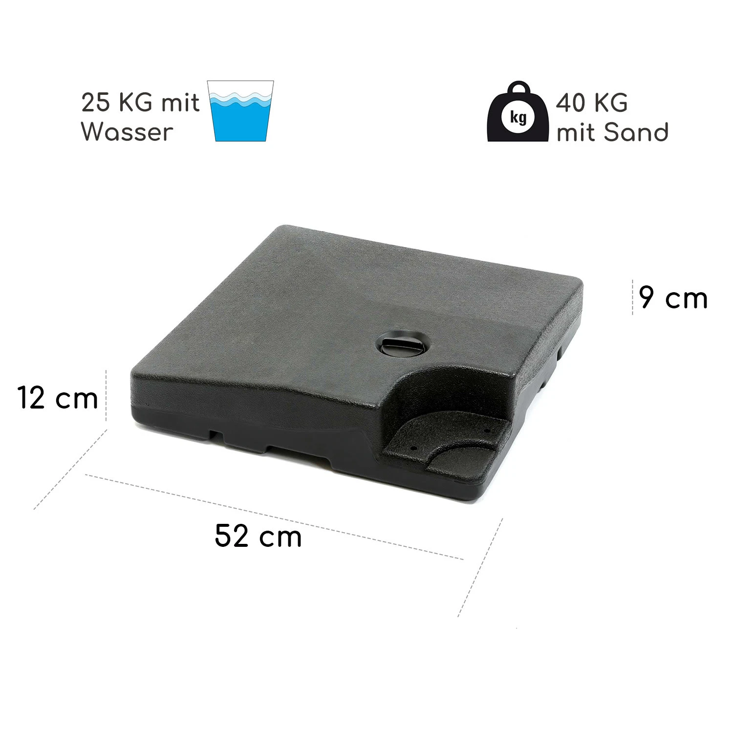 Limousin Sonnenschirmständer-Gewichte 140 kg Leergewichte 4er-Set Limousin Sonnenschirmständer-Gewichte 140 Kg Leergewichte 4er-Set -Klarstein Verkaufs 10038527 de 0007 logo