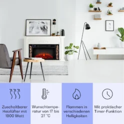 Saint Helens Elektrokamin 1900 W LED-Technik Fernbedienung 2 Saint Helens Elektrokamin 1900 W LED-Technik Fernbedienung -Klarstein Verkaufs 10038615 de 0003 usp
