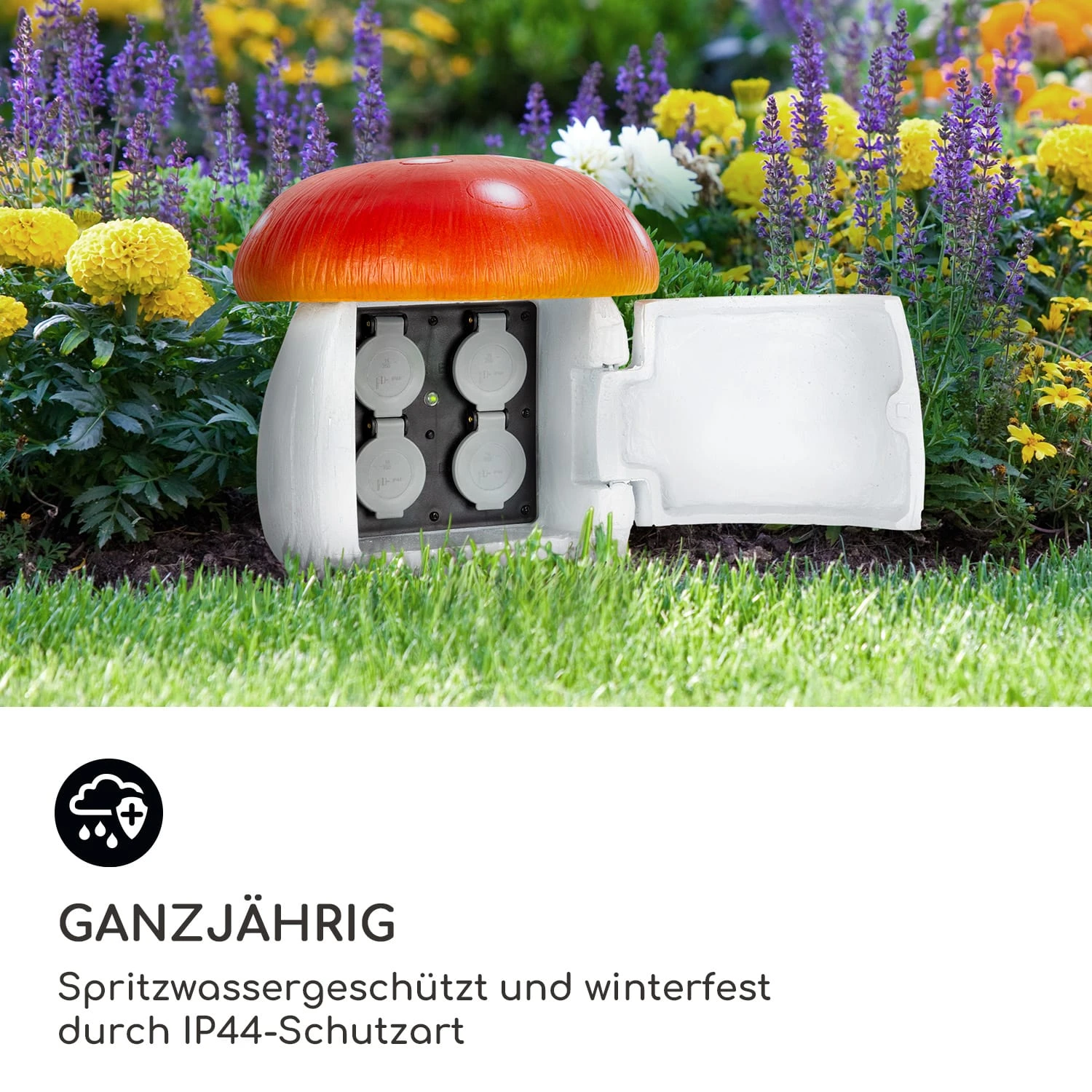 Power Mushroom Smart Gartensteckdose WiFi-Steuerung 3680 Watt IP44 Power Mushroom Smart Gartensteckdose WiFi-Steuerung 3680 Watt IP44 -Klarstein Verkaufs 10038628 de 0003 logo