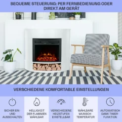 Loloru Elektrokamin Heizlüfter 900/1800W Wochentimer Fernbedienung 5 Loloru Elektrokamin Heizlüfter 900/1800W Wochentimer Fernbedienung -Klarstein Verkaufs 10038631 de 0006 usp