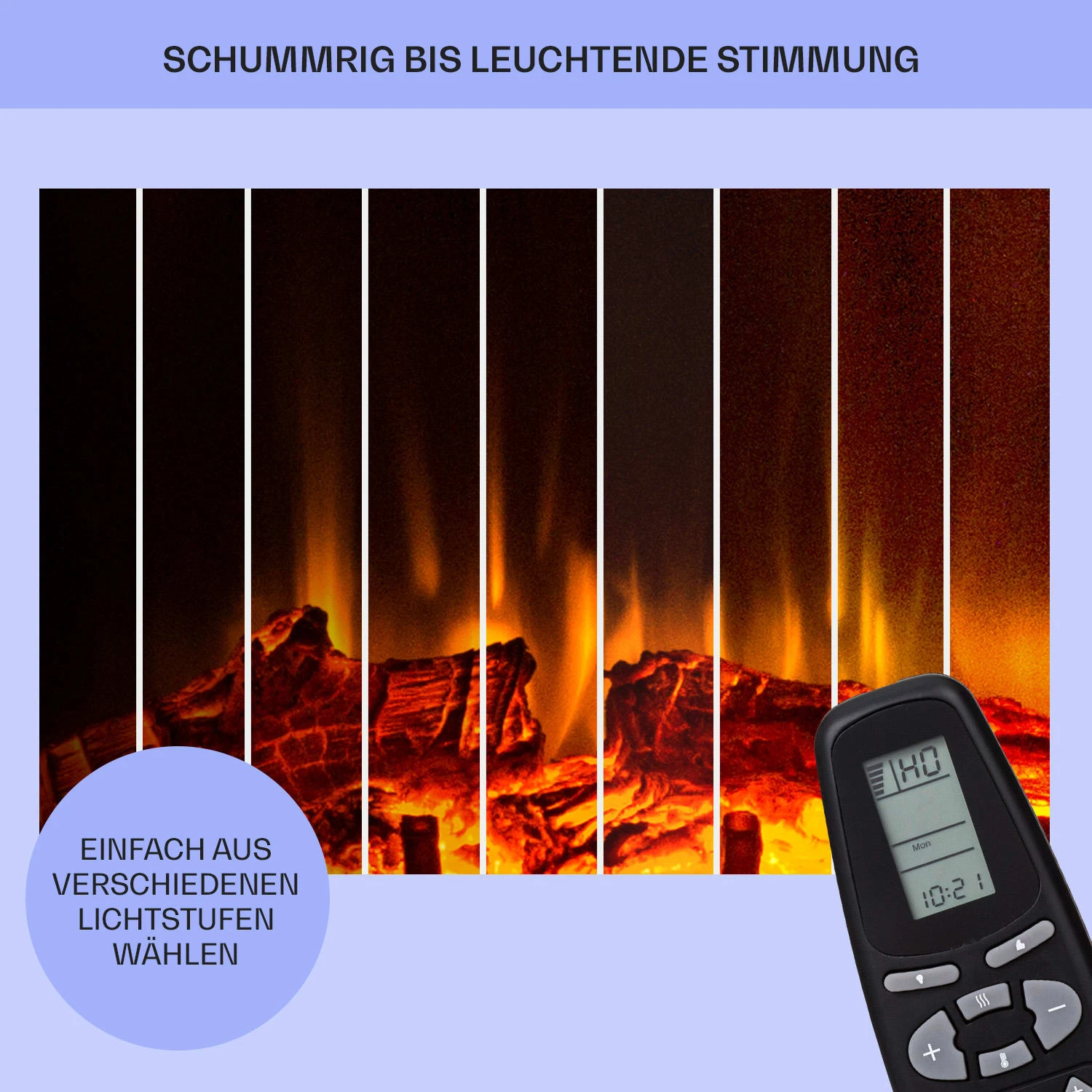 Loloru Elektrokamin Heizlüfter 900/1800W Wochentimer Fernbedienung Loloru Elektrokamin Heizlüfter 900/1800W Wochentimer Fernbedienung -Klarstein Verkaufs 10038631 de 0007 usp