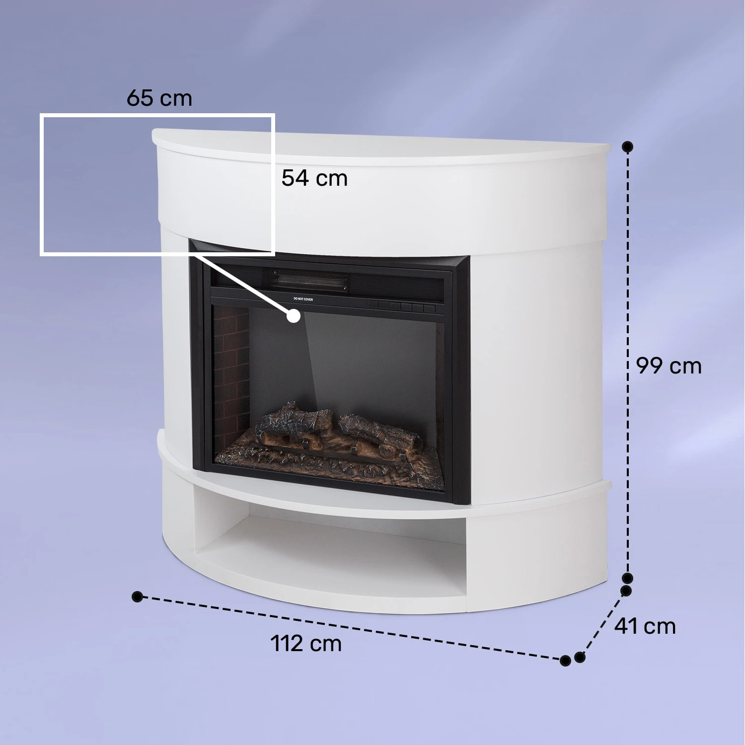 Loloru Elektrokamin Heizlüfter 900/1800W Wochentimer Fernbedienung Loloru Elektrokamin Heizlüfter 900/1800W Wochentimer Fernbedienung -Klarstein Verkaufs 10038631 yy 0008 dimensions
