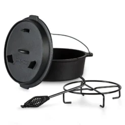Guernsey Premium Dutch Oven 12.0 BBQ-Topf Gusseisen Voreingebrannt Größe XL / 12 Qt