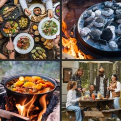 Guernsey Premium Dutch Oven 9.0 BBQ-Topf Gusseisen Standfüße Größe L / 9 Qt -Klarstein Verkaufs 10038643 de 0005 usp