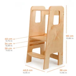 Ully Lernturm Kletterhilfe Montessori Multiplex 40,5x86x38cm -Klarstein Verkaufs 10038662 yy 0007 logo