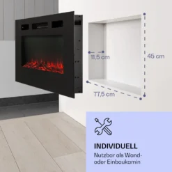 Galeras Elektrischer Wand- Und Einbaukamin 1800 W LED 3 Farben Timer -Klarstein Verkaufs 10038687 de 0005 logo