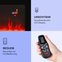 Galeras Elektrischer Wand- Und Einbaukamin 1800 W LED 3 Farben Timer -Klarstein Verkaufs 10038687 de 0006 logo