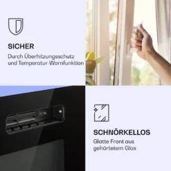 Galeras Elektrischer Wand- Und Einbaukamin 1800 W LED 3 Farben Timer -Klarstein Verkaufs 10038687 de 0007 logo