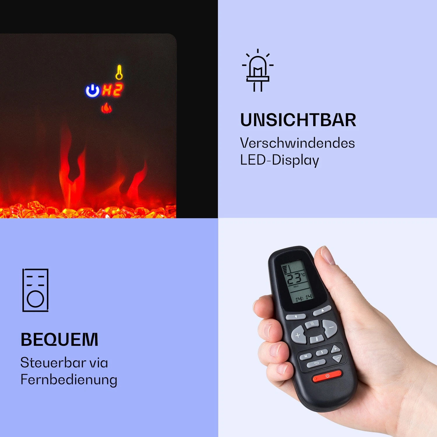 Galeras Elektrischer Wand- und Einbaukamin 1800 W LED 3 Farben Timer Galeras Elektrischer Wand- Und Einbaukamin 1800 W LED 3 Farben Timer -Klarstein Verkaufs 10038689 de 0006 logo