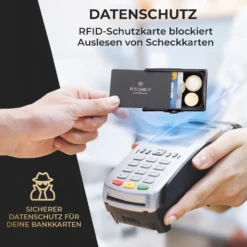 ZNAP Slim Wallet 12 Karten Münzfach 8 X 1,8 X 6 Cm (BxHxT) RFID-Schutz -Klarstein Verkaufs 10038735 de 0003 usp