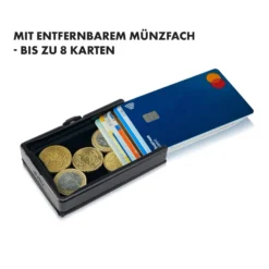 ZNAP Slim Wallet 12 Karten Münzfach 8 X 1,8 X 6 Cm (BxHxT) RFID-Schutz -Klarstein Verkaufs 10038735 de 0005 logo