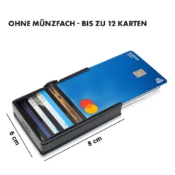 ZNAP Slim Wallet 12 Karten Münzfach 8 X 1,8 X 6 Cm (BxHxT) RFID-Schutz -Klarstein Verkaufs 10038735 de 0007 logo
