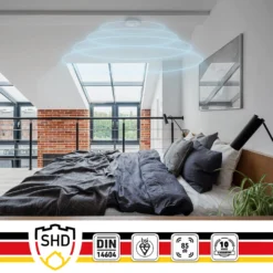 Rauchmelder DOF19 Kunststoff Warnsignal: 85 DB 9V Batteriebetrieben -Klarstein Verkaufs 10038744 yy 0005 logo