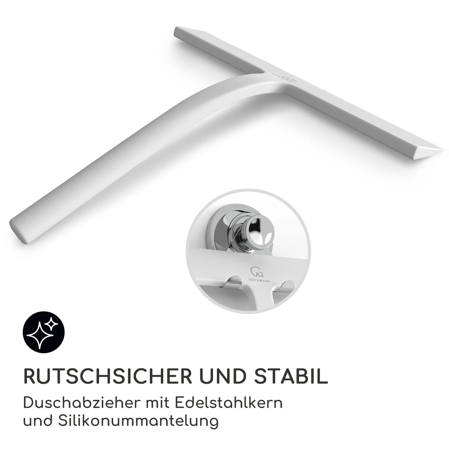 Blaze Duschabzieher 23 cm Silikonumhüllung Edelstahlkern modernes Design Blaze Duschabzieher 23 Cm Silikonumhüllung Edelstahlkern Modernes Design -Klarstein Verkaufs 10039057 de 0002 usp