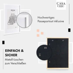 Kenton Bilderrahmen Rechteckig DIN A1 Passepartout Plexiglas -Klarstein Verkaufs 10039262 de 0004 usp