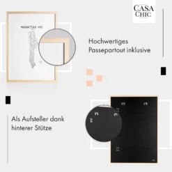 Edinburgh Bilderrahmen Rechteckig A2 58,4 X 41 Cm Fotos Passepartout Echtholz -Klarstein Verkaufs 10039279 de 0004 usp