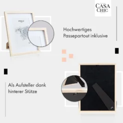 Edinburgh Bilderrahmen Rechteckig 30 X 40 Cm Fotos Passepartout Echtholz -Klarstein Verkaufs 10039282 de 0004 usp