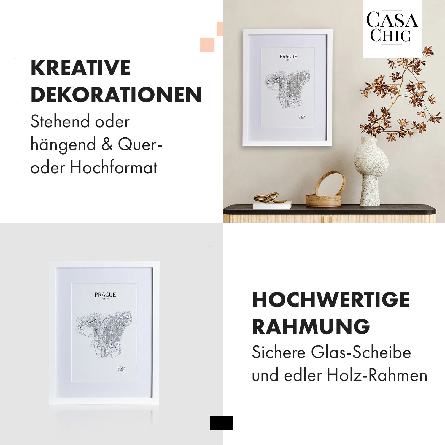 Everton Bilderrahmen rechteckig 40 x 30 cm Fotos Passepartout Glas Everton Bilderrahmen Rechteckig 40 X 30 Cm Fotos Passepartout Glas -Klarstein Verkaufs 10039289 de 0003 usp