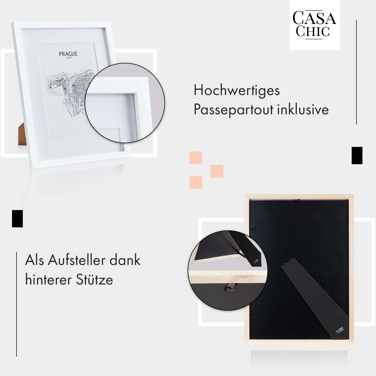 Everton Bilderrahmen rechteckig 40 x 30 cm Fotos Passepartout Glas Everton Bilderrahmen Rechteckig 40 X 30 Cm Fotos Passepartout Glas -Klarstein Verkaufs 10039289 de 0004 usp