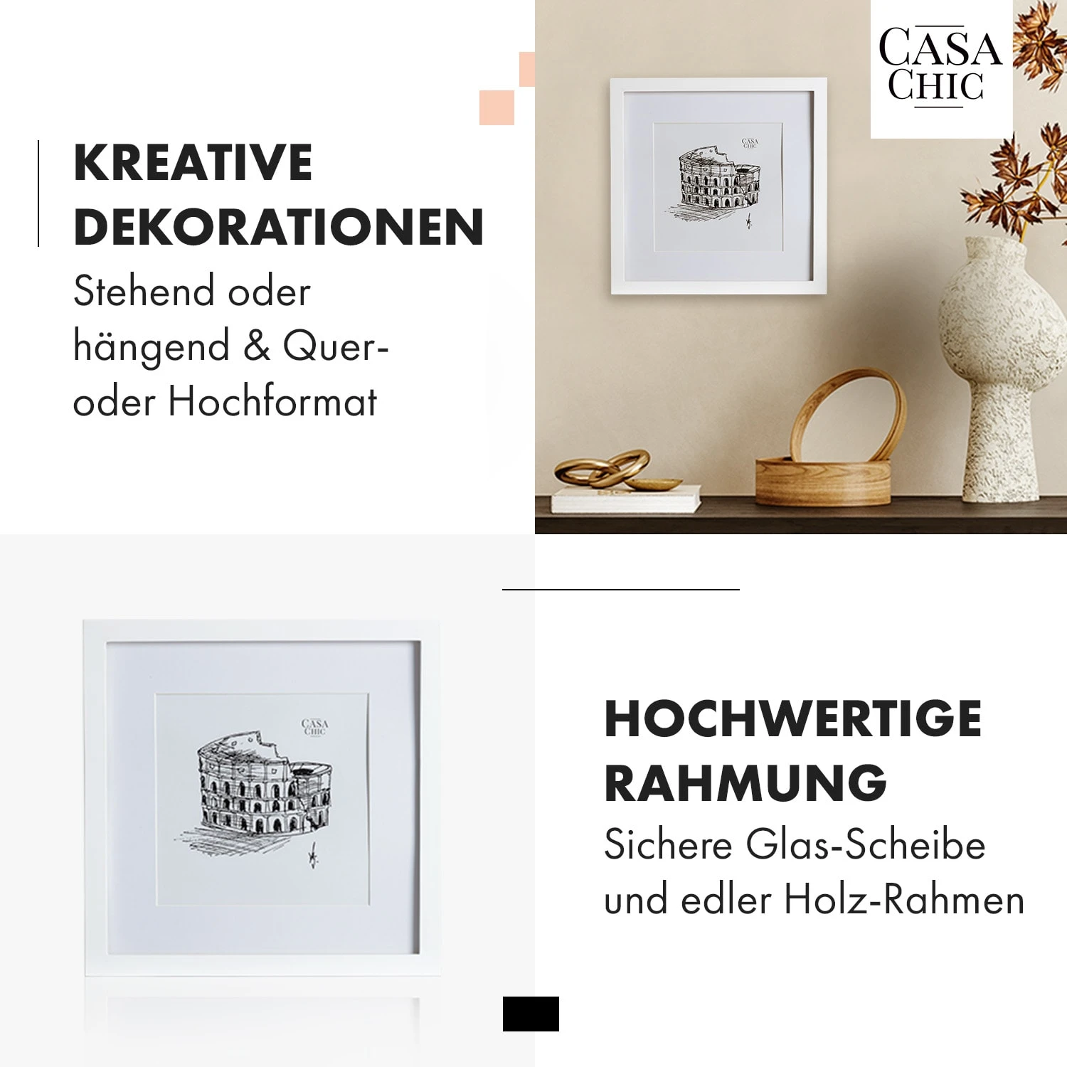 Everton Bilderrahmen quadratisch 25 x 25 cm Fotos Passepartout Glas Everton Bilderrahmen Quadratisch 25 X 25 Cm Fotos Passepartout Glas -Klarstein Verkaufs 10039291 de 0003 usp