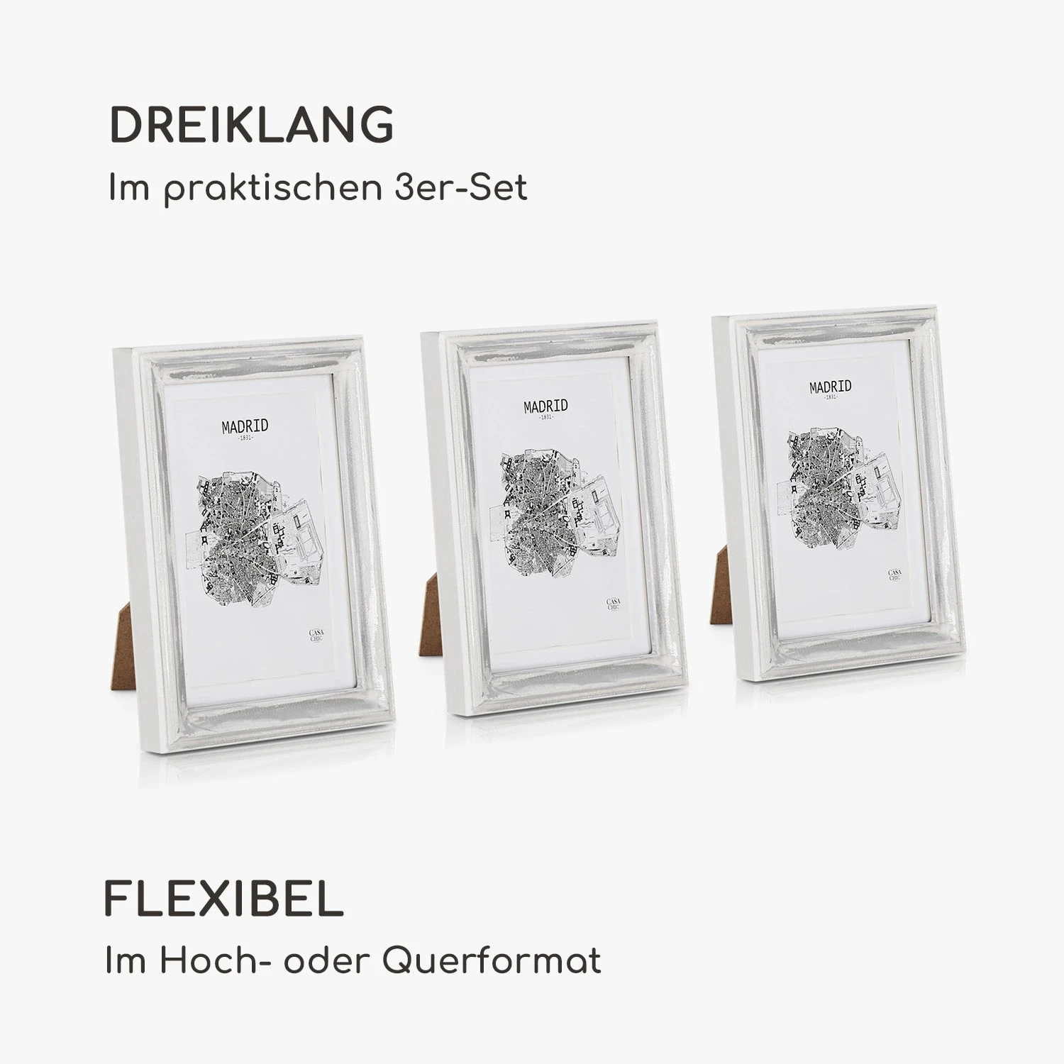 Lancaster Bilderrahmen rechteckig 3er-Set 17x12 cm Fotos Passepartout Holz Lancaster Bilderrahmen Rechteckig 3er-Set 17x12 Cm Fotos Passepartout Holz -Klarstein Verkaufs 10039304 de 0004 logo