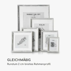 Lancaster Bilderrahmen Rechteckig 3er-Set 17x12 Cm Fotos Passepartout Holz 6 Lancaster Bilderrahmen Rechteckig 3er-Set 17x12 Cm Fotos Passepartout Holz -Klarstein Verkaufs 10039304 de 0007 logo