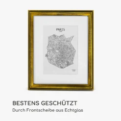 Lancaster Bilderrahmen Rechteckig 24,8 X 19,3 Cm Fotos Passepartout Holz -Klarstein Verkaufs 10039320 de 0004 logo