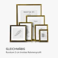 Lancaster Bilderrahmen Rechteckig 24,8 X 19,3 Cm Fotos Passepartout Holz -Klarstein Verkaufs 10039320 de 0006 logo